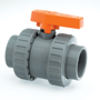 Standard Double Union ABS Ball Valve Plain