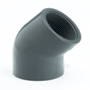 45 Degree Elbow Plain Threaded UPVC